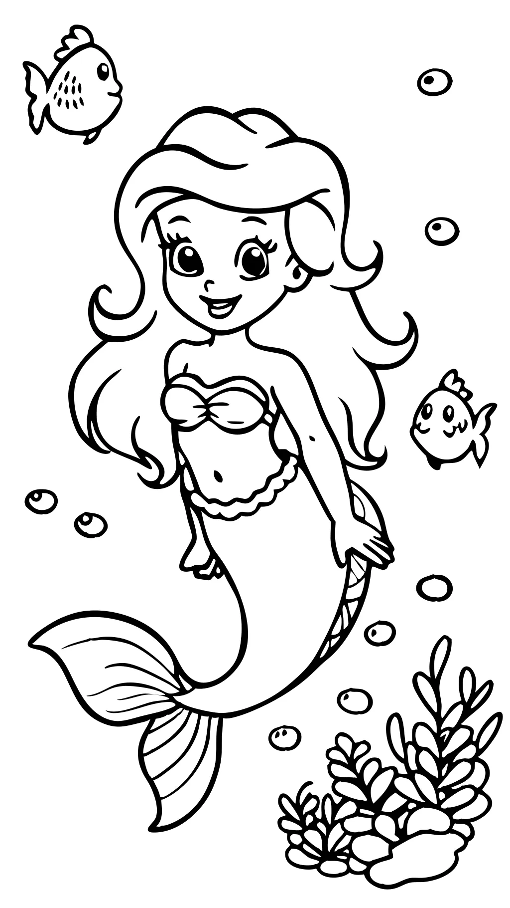 coloriages de la princesse Ariel